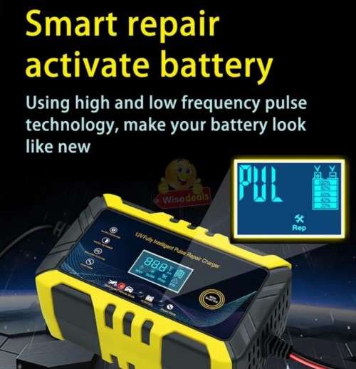 12/24V Intelligent Pulse Repair Battery Charger