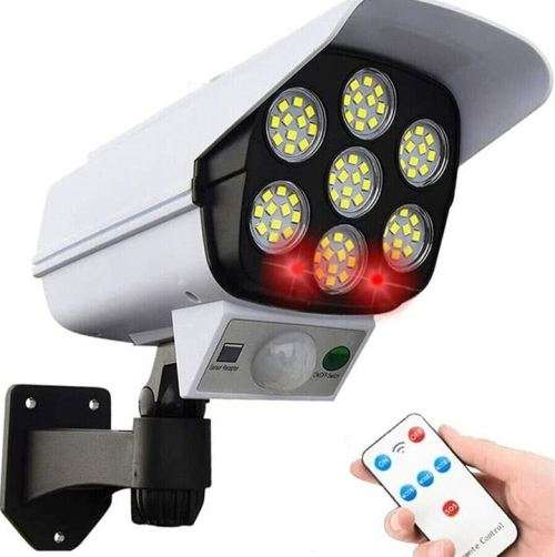 Solar Security Motion Sensor Flood Light with Remote Control