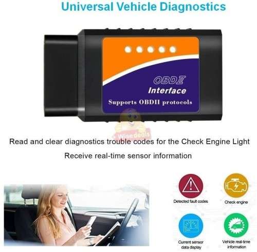 ELM327 OBD2 Bluetooth Auto Diagnostic Scanner