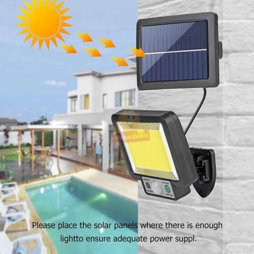 117 COB SOLAR Split Flood Light With Remote Control