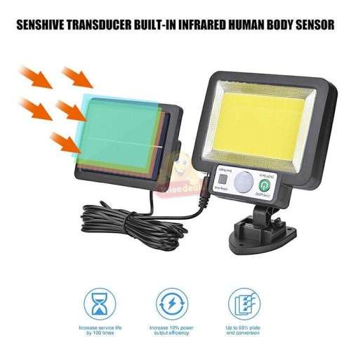117 COB SOLAR Split Flood Light With Remote Control