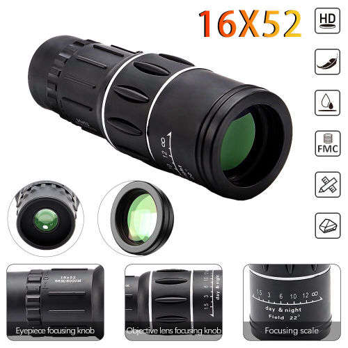 16 x 52 Monocular Telescope with Carry Bag