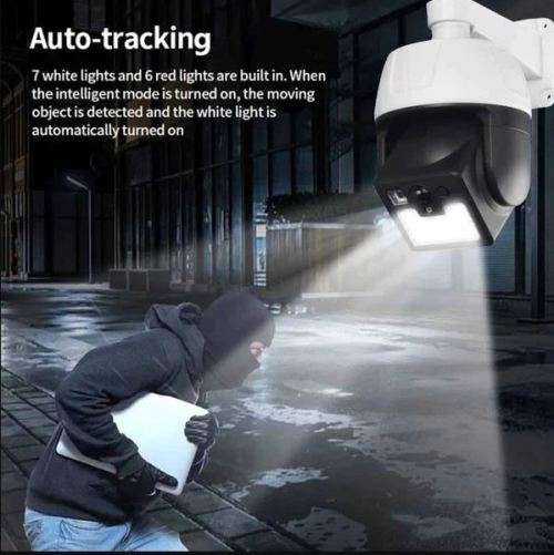 Solar Security Motion Sensor Flood Light with Remote Control