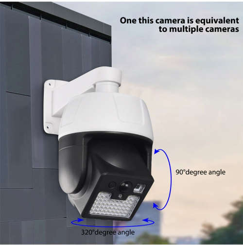 Solar Security Motion Sensor Flood Light with Remote Control