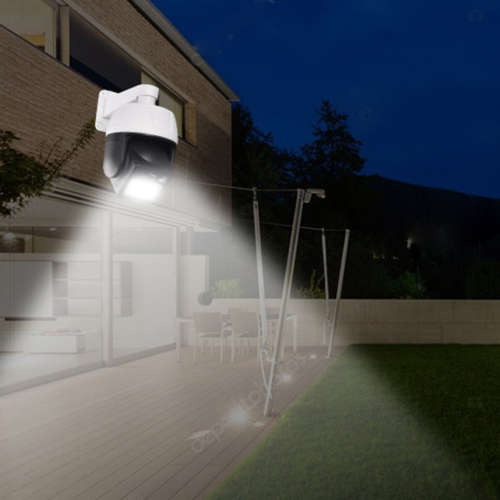 Solar Security Motion Sensor Flood Light with Remote Control