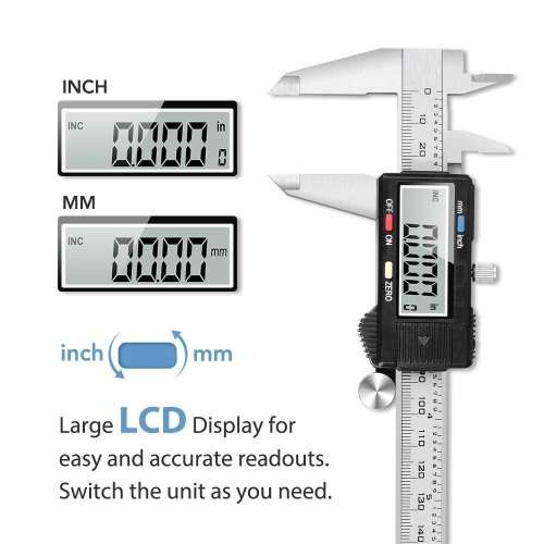 Stainless steel 150mm 6inch Electronic Digital Vernier Calliper
