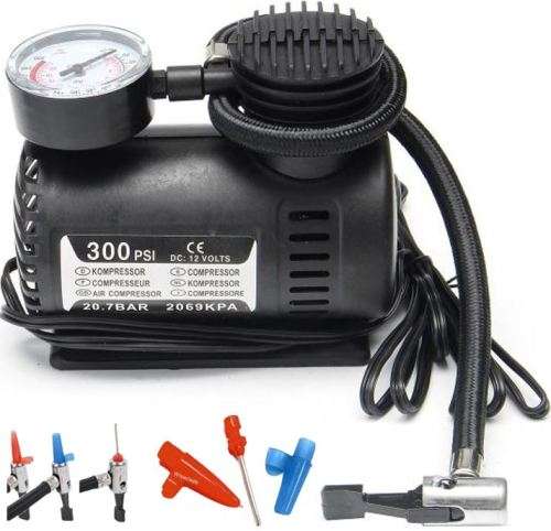 12V DC 300PSI Electric Air Compressor with Pressure Gauge