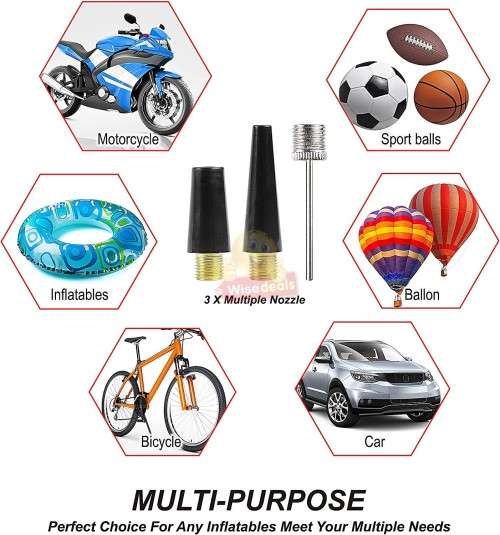 Air Compressor Kit with Pressure Gauge in Portable Case with lots of accessories