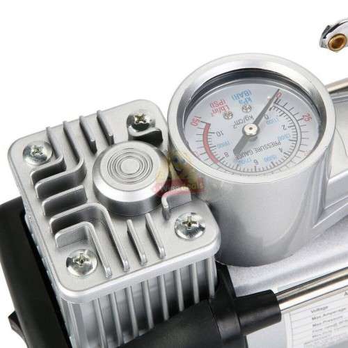 Air Compressor Kit with Pressure Gauge in Portable Case with lots of accessories