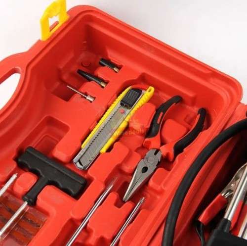 Air Compressor Kit with Pressure Gauge in Portable Case with lots of accessories