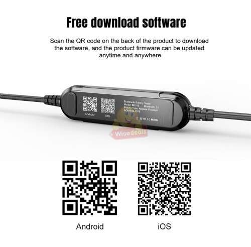 6V and 12V Wireless Bluetooth Battery Tester 100-2000 CCA