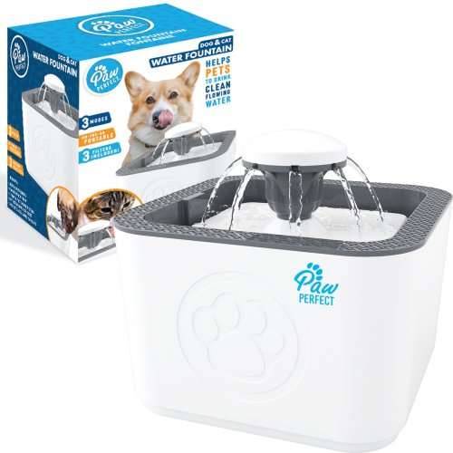 Pets Water Drinking Fountain, 2.5L Water Capacity