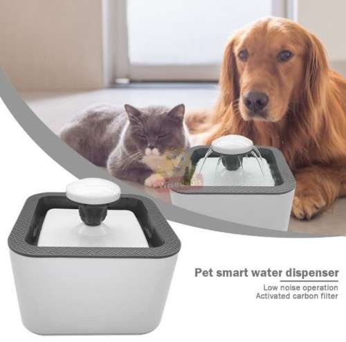 Pets Water Drinking Fountain, 2.5L Water Capacity