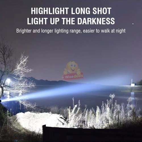Self-defence Ultra-bright Long-range baseball bat LED Flashlight, USB Rechargeable