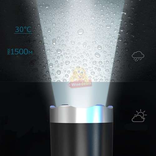 Self-defence Ultra-bright Long-range baseball bat LED Flashlight, USB Rechargeable