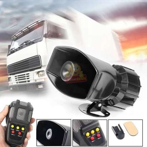 100W 12V Loudspeaker Horn Siren with 7 Sound