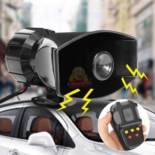 100W 12V Loudspeaker Horn Siren with 7 Sound