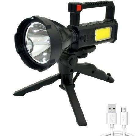 Super Far Distance LED Search and Flash Light, Different Lighting Modes, USB Interface, Mobile Power