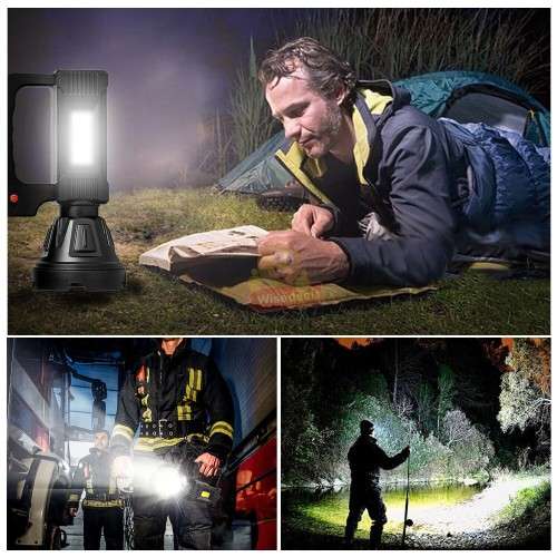 Super Far Distance LED Search and Flash Light, Different Lighting Modes, USB Interface, Mobile Power