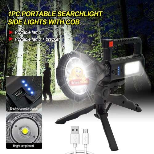 Super Far Distance LED Search and Flash Light, Different Lighting Modes, USB Interface, Mobile Power