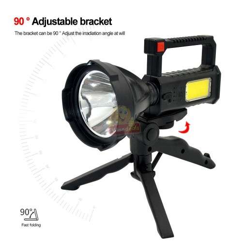Super Far Distance LED Search and Flash Light, Different Lighting Modes, USB Interface, Mobile Power