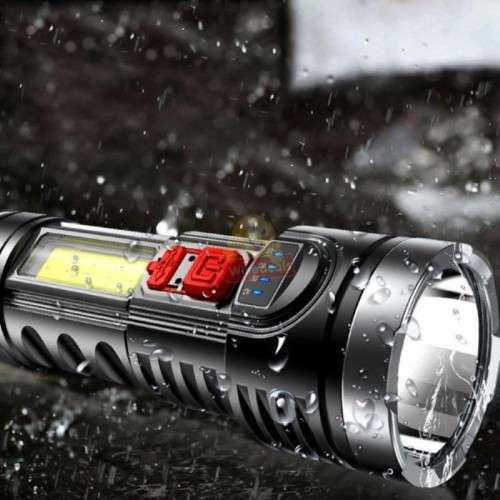 Tactical Flash light with different Light modes, Build-in 18650 Rechargeable lithium-ion Battery
