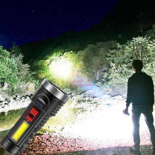 Tactical Flash light with different Light modes, Build-in 18650 Rechargeable lithium-ion Battery