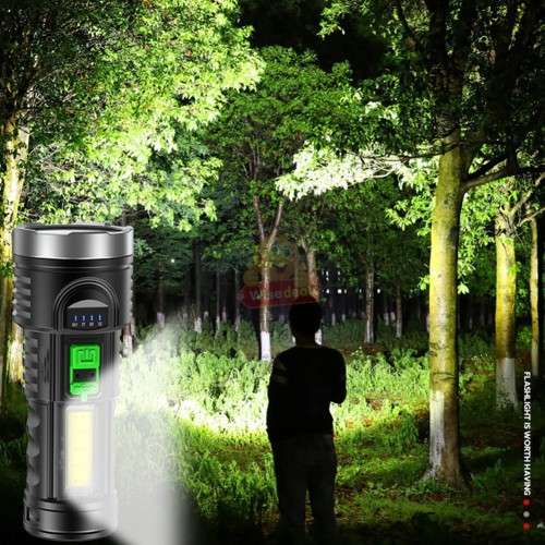 Tactical Flash light with different Light modes, Build-in 18650 Rechargeable lithium-ion Battery