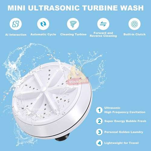 Mini Ultrasonic Washing Machine
