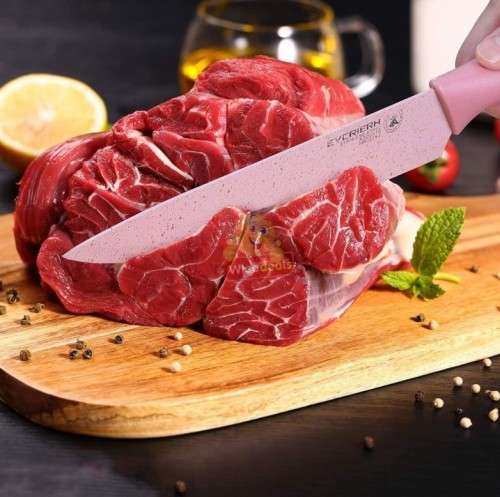 6Pcs Corrugated Kitchen Knife Set, Super Sharp, Durable Coating