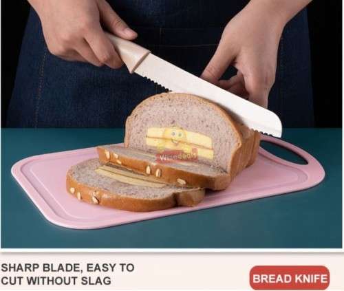 6Pcs Corrugated Kitchen Knife Set, Super Sharp, Durable Coating