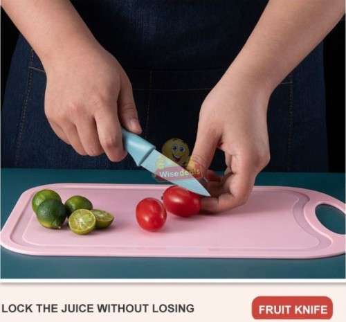 6Pcs Corrugated Kitchen Knife Set, Super Sharp, Durable Coating