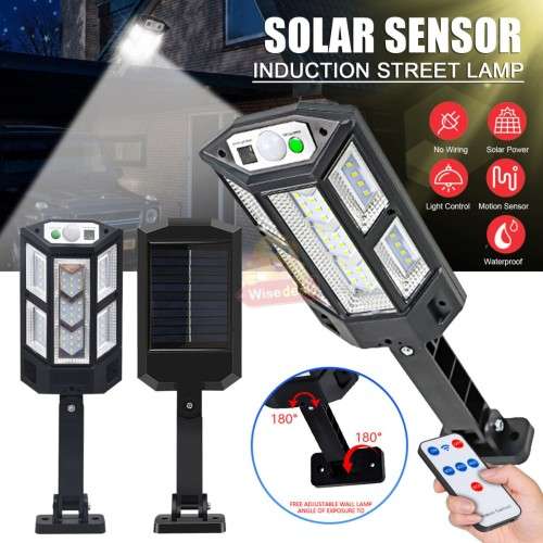 900C 59COB Solar Wall Light with Remote Control