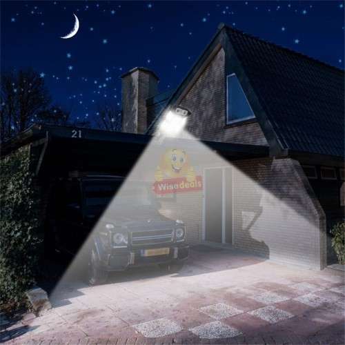 900C 59COB Solar Wall Light with Remote Control