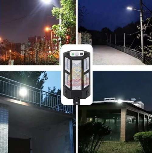 900C 59COB Solar Wall Light with Remote Control