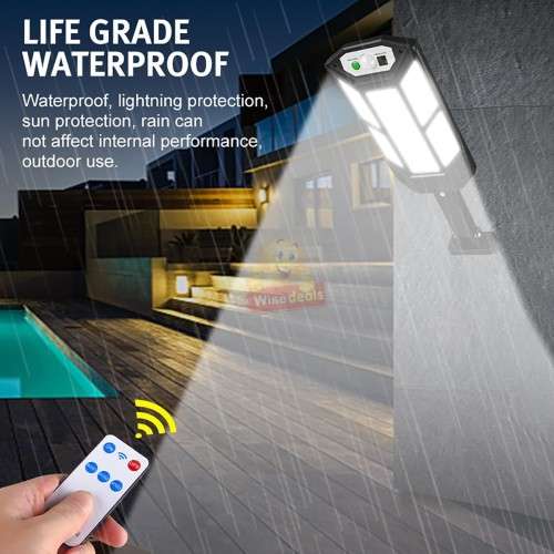 900C 59COB Solar Wall Light with Remote Control