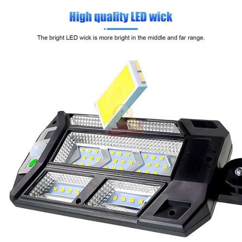 900C 59COB Solar Wall Light with Remote Control