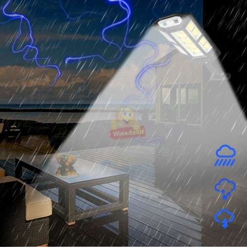 900C 59COB Solar Wall Light with Remote Control