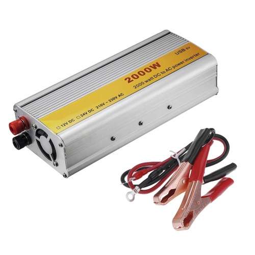 2000W Solar Power Inverter - Convert 12V DC to 220V AC -  2000W  Constant Power & 4000W Surge Power