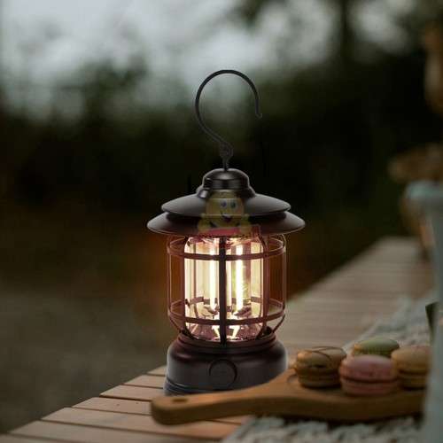 Rechargeable Vintage Lantern with Dimming Mode and can be use as Power Bank
