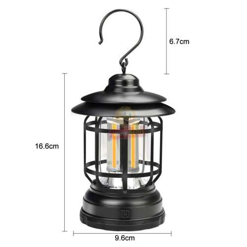 Rechargeable Vintage Lantern with Dimming Mode and can be use as Power Bank