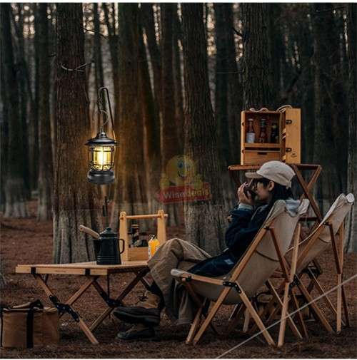 Rechargeable Vintage Lantern with Dimming Mode and can be use as Power Bank