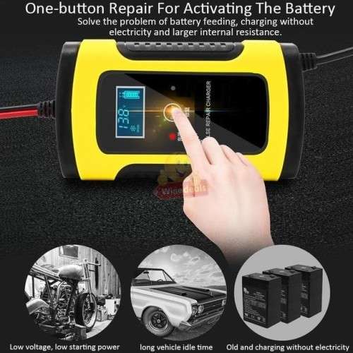 12V 6A Intelligent Pulse Repair Charger