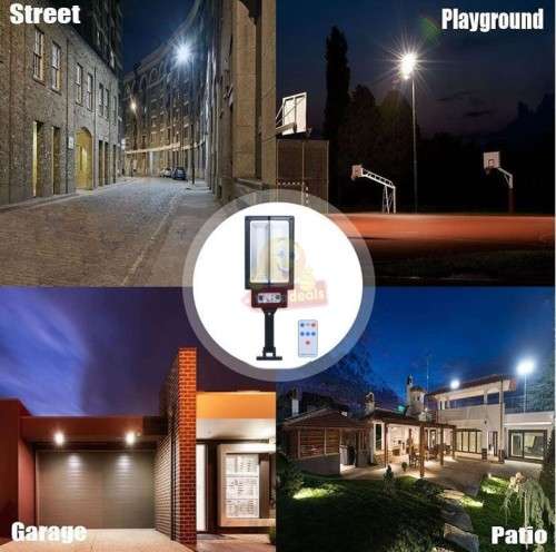 240W Outdoor Solar Sensor Street Light with Remote Control