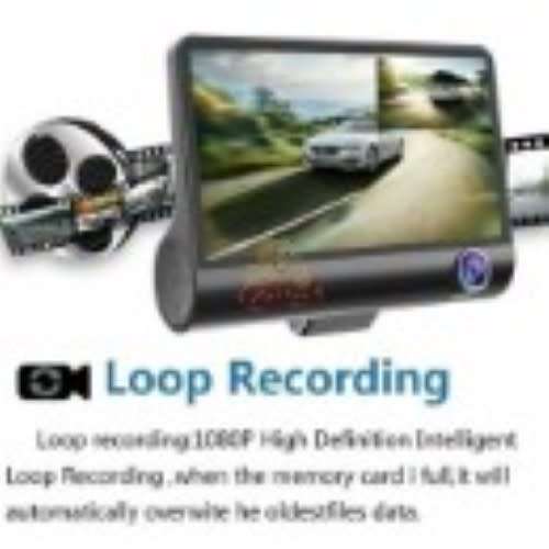 1080P 4 Inch Dual Screen with 3 Cameras DVR Camcorder