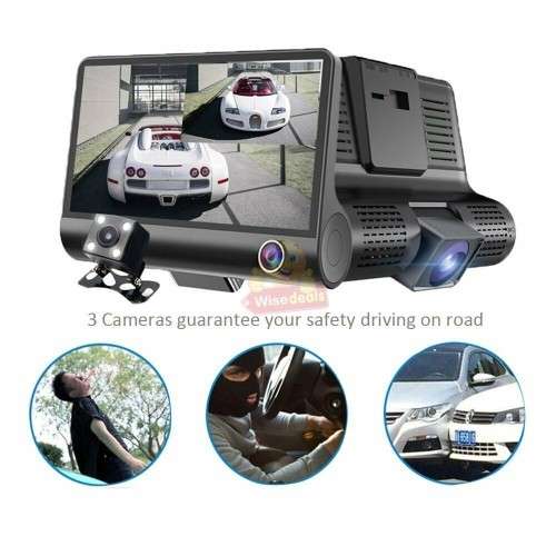 1080P 4 Inch Dual Screen with 3 Cameras DVR Camcorder