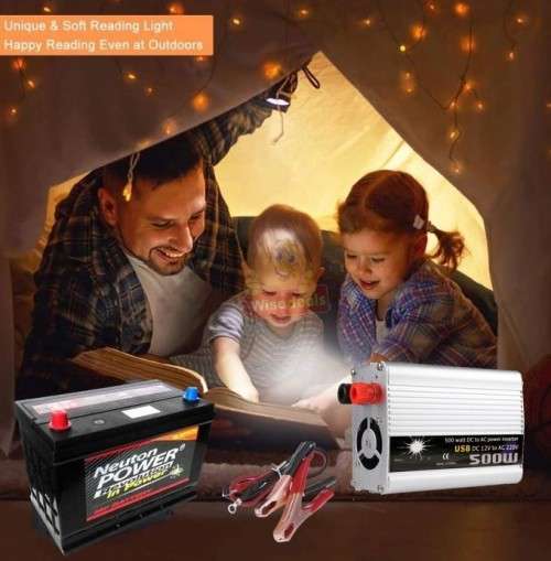 500W Solar Power Inverter  Convert 12V DC to 220V AC