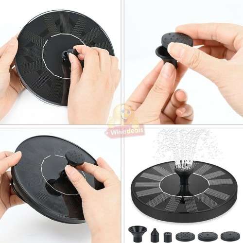 Solar Floating Fountain Pump with Multiple Spray Patterns and 6 Nozzles