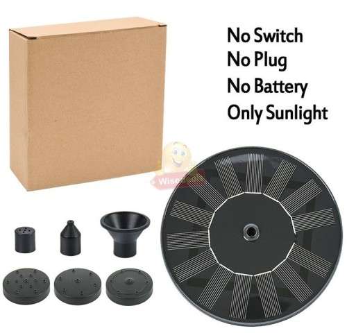 Solar Floating Fountain Pump with Multiple Spray Patterns and 6 Nozzles