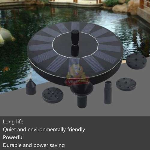 Solar Floating Fountain Pump with Multiple Spray Patterns and 6 Nozzles
